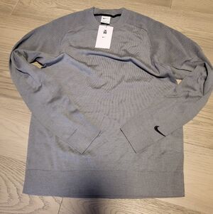 Nike Men's Heather Gray Crewneck Sweater